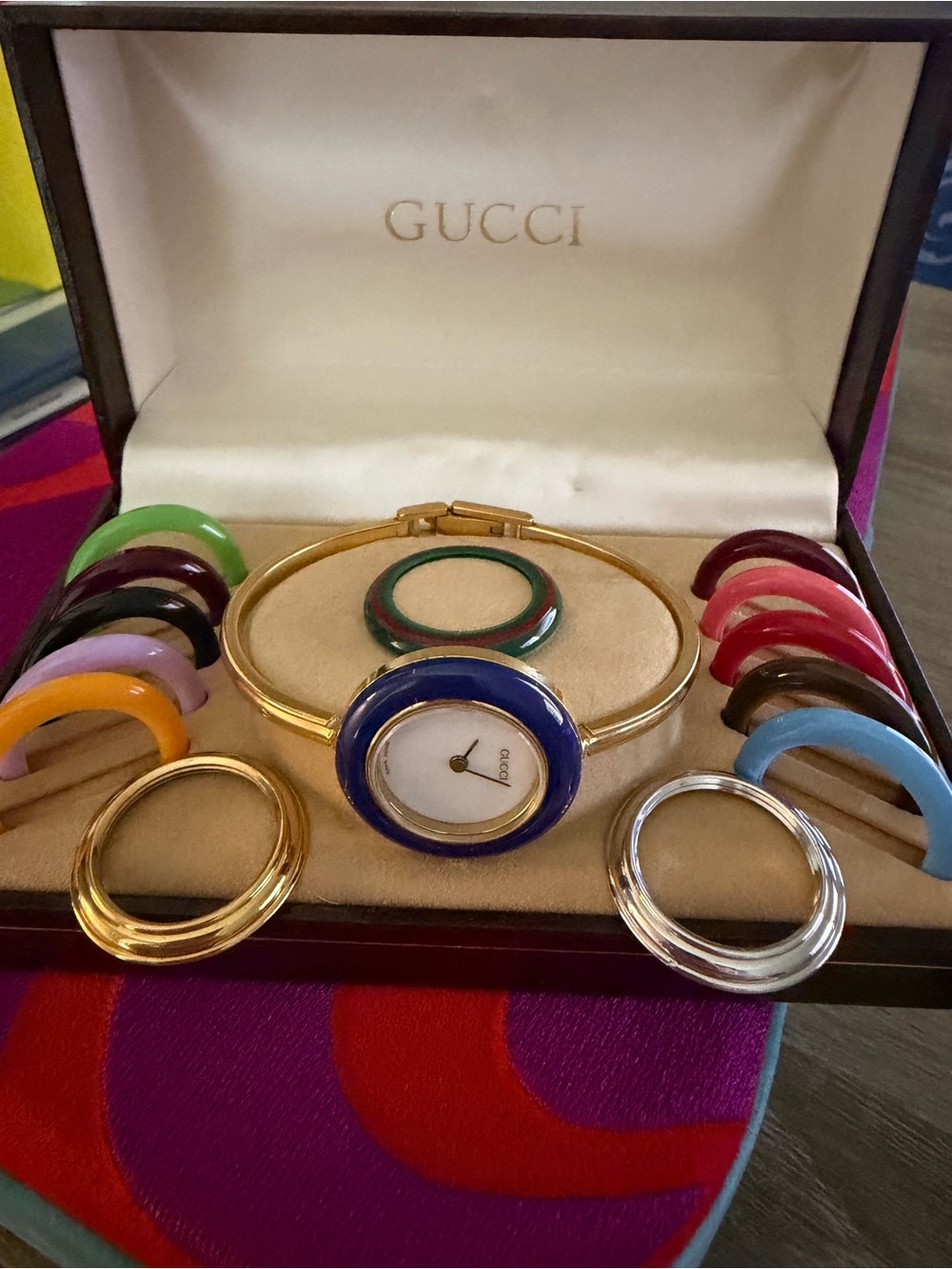 Vintage Gucci Interchangeable Bezel Watch